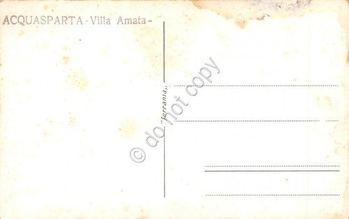 Cartolina Acquasparta Villa Amata