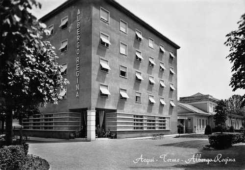 Cartolina Acqui Terme Albergo Regina