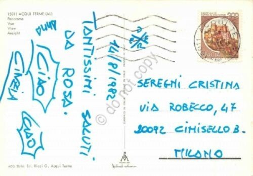 Cartolina Acqui Terme Panorama 1982 | Immagine Gallery 2