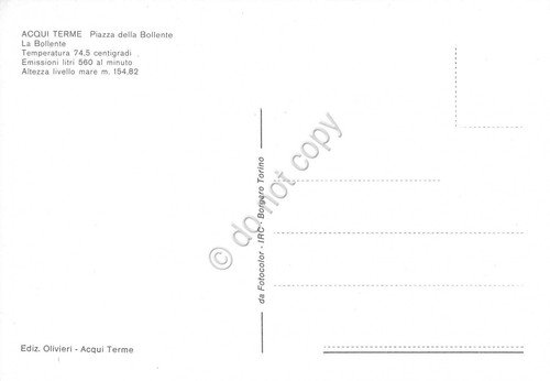 Cartolina Acqui Terme Pazza della Bollente animata | Immagine Gallery 2