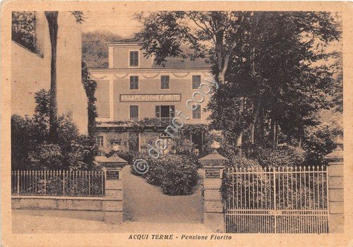Cartolina Acqui Terme Pensione Fiorito 1951 | Immagine principale