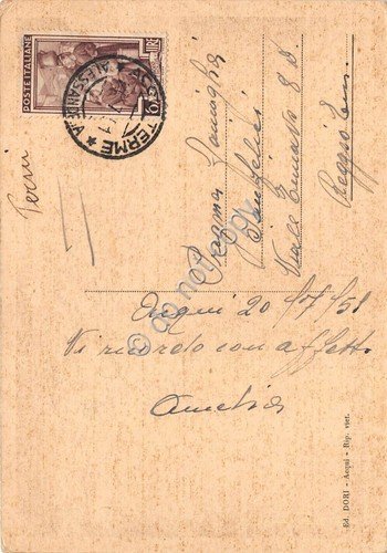 Cartolina Acqui Terme Pensione Fiorito 1951 | Immagine Gallery 2