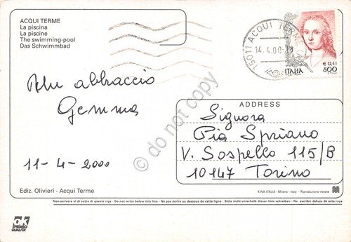 Cartolina Acqui Terme Piscina 2000 (Alessandria) | Immagine Gallery 2