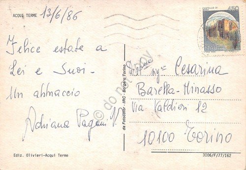 Cartolina Acqui Terme Vedute 1986 (Alessandria) | Immagine Gallery 2