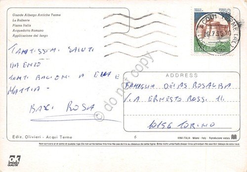 Cartolina Acqui Terme vedute 1995 (Alessandria) | Immagine Gallery 2