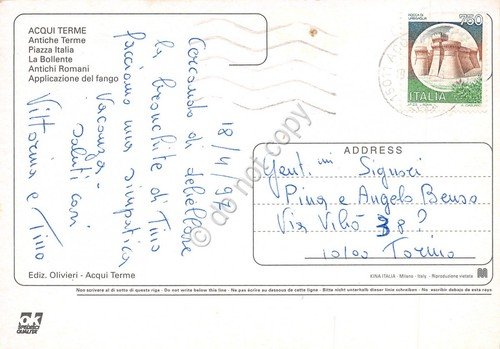 Cartolina Acqui Terme vedute 1997 (Alessandria) | Immagine Gallery 2