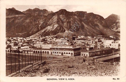 Cartolina Aden general view 1938
