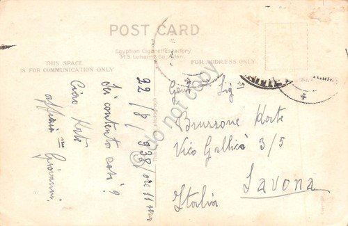 Cartolina Aden general view 1938