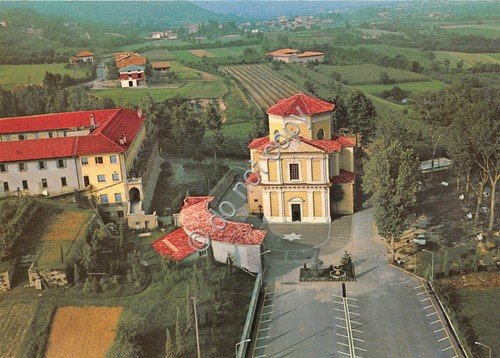 Cartolina Adro Santuario Madonna della Neve panorama da elicottero (Brescia) | Immagine principale