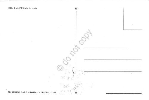 Cartolina Aereo DC 9 Alitalia in volo filatelica 1973 X … | Immagine Gallery 2