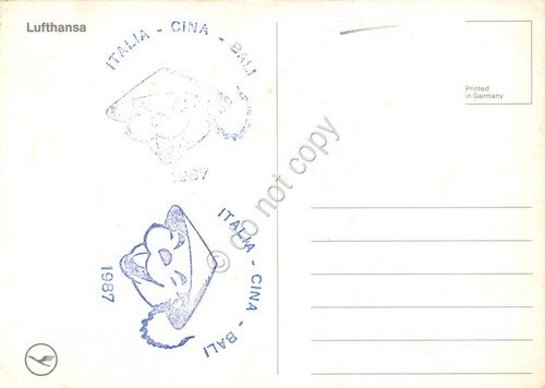 Cartolina Aereo Lufthansa sulla pista | Immagine Gallery 2