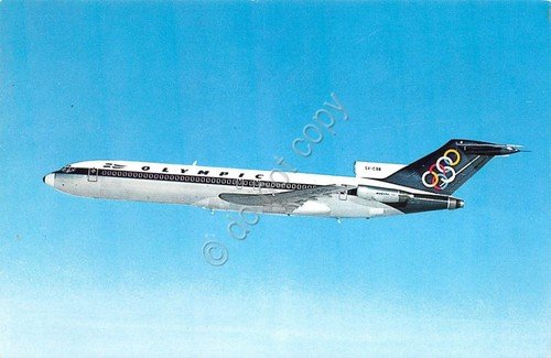 Cartolina Aereo Olimpic Airways Boeing 727 200 | Immagine principale