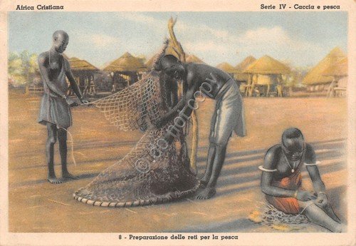 Cartolina Africa Cristiana Serie IV Caccia e pesca N. 8 … | Immagine principale