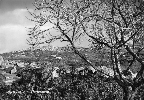 Cartolina Agrigento panorama 1957 | Immagine principale