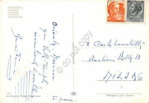 Cartolina Agrigento Panorama