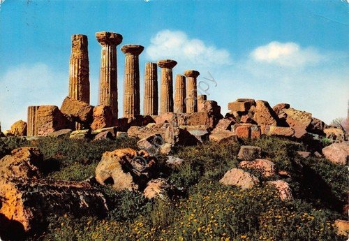 Cartolina Agrigento Tempio di Ercole 1975 | Immagine principale