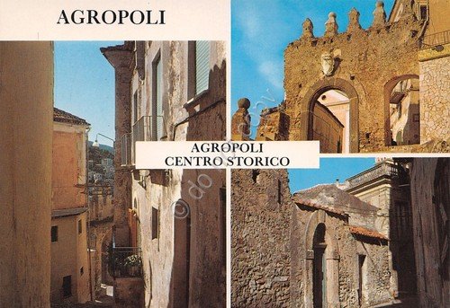 Cartolina Agropoli Centro Storico vedute varie case anni '80 | Immagine principale