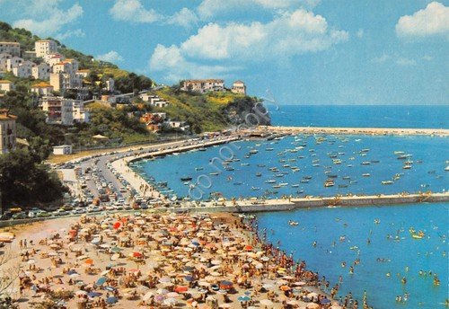 Cartolina Agropoli Punta S. Francesco Spiaggia strada case animata anni … | Immagine principale