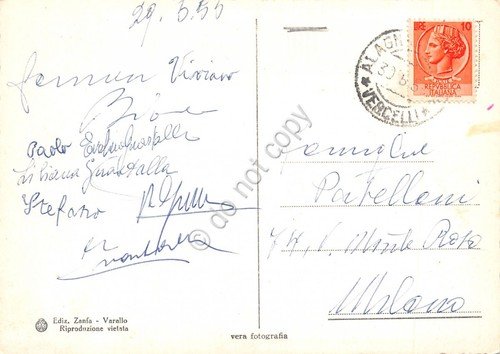 Cartolina Alagna Valsesia panorama 1955 | Immagine Gallery 2