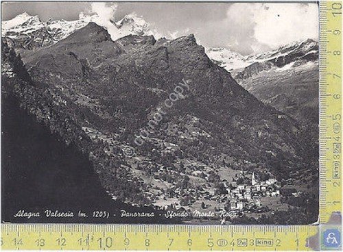 Cartolina Alagna Valsesia (Vercelli) - 1952 | Immagine principale
