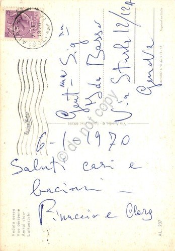 Cartolina Alassio 2 vedute mareggiata panorama (Savona) | Immagine Gallery 2