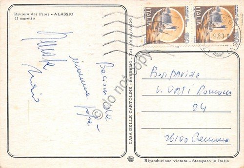 Cartolina Alassio Il Muretto 1983 (Savona) | Immagine Gallery 2