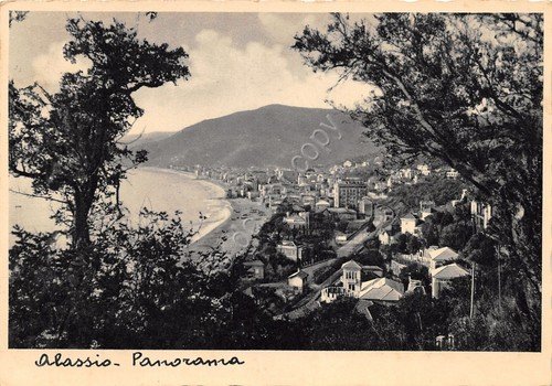 Cartolina Alassio Panorama 1937 | Immagine principale