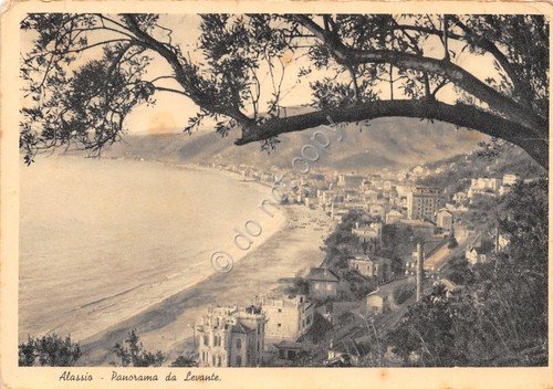 Cartolina Alassio Panorama da Levante 1937 | Immagine principale