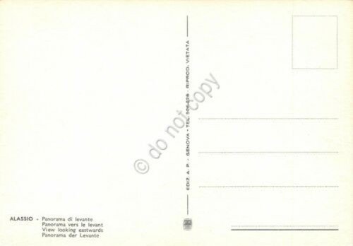 Cartolina Alassio Panorama di levante Illustrata | Immagine Gallery 2