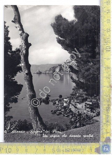 Cartolina Alassio Scorcio panoramico - 1958 (Savona) | Immagine principale