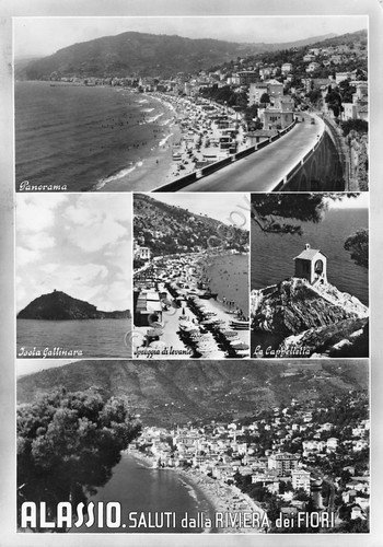 Cartolina Alassio vedute 1964 grinze (Savona) | Immagine principale