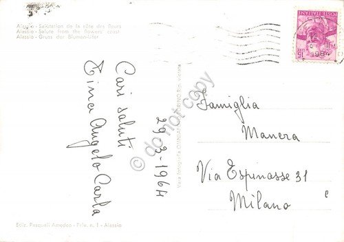 Cartolina Alassio vedute 1964 grinze (Savona) | Immagine Gallery 2