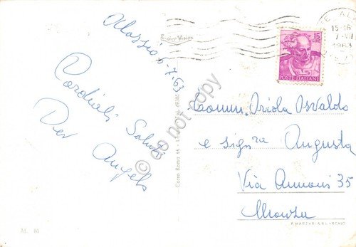 Cartolina Alassio vedute e rose 1963 (Imperia) | Immagine Gallery 2