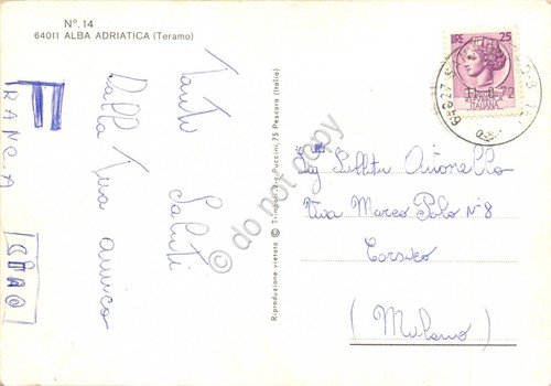 Cartolina Alba Adriatica vedute e pin Up monosci (Teramo) | Immagine Gallery 2