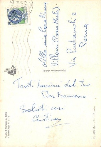 Cartolina Alba di Canazei Panorama Sassolungo 1979 | Immagine Gallery 2