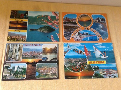 Cartolina Albenga lotto di 4 cartoline con vedutine VG (Savona)