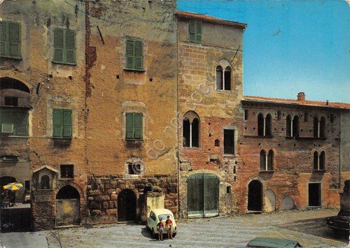 Cartolina Albenga Piazzetta dei Leoni animata Fiat 500 (Imperia) | Immagine principale