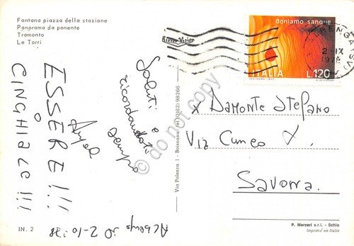 Cartolina Albenga vedute 1978 (Savona)