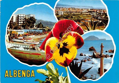 Cartolina Albenga vedutine (Savona)