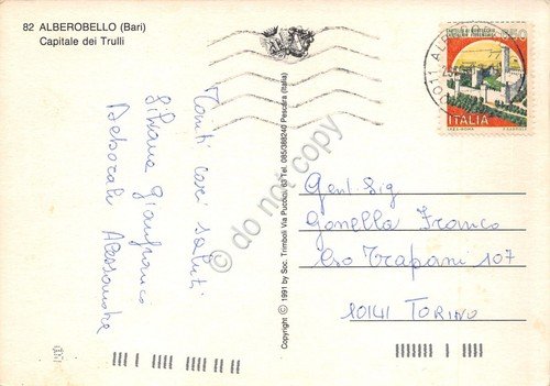 Cartolina Alberobello trulli (Bari) | Immagine Gallery 2