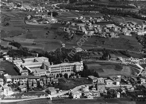 Cartolina Albino Seminario del Sacro Cuore 1959 (Bergamo)