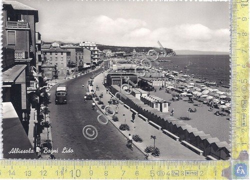Cartolina Albisola Bagni Lido 1949 (Savona)