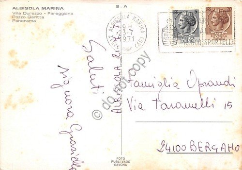 Cartolina Albisola vedutine 1971 (Savona)