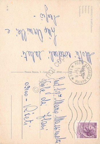 Cartolina Albissola Mare Panorama Notturno 1968 (Savona) | Immagine Gallery 2