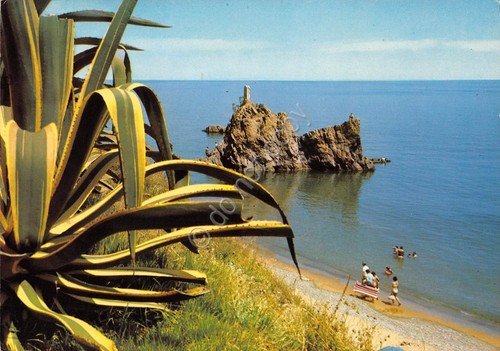 Cartolina Albissola panorama spiaggia animata 1992 (Savona) | Immagine principale