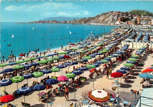Cartolina Albissola spiaggia anni '60 VG (Savona) | Immagine principale