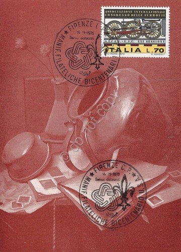 Cartolina Alfredo Cifariello Natura Orta timbro 21 Convegno Numismatico Fiorent