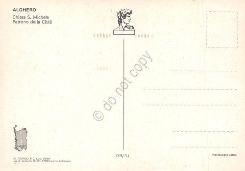Cartolina Alghero Chiesa di San Michele vista da arcata | Immagine Gallery 2