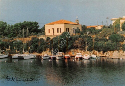 Cartolina Alghero Fertilia dal mare Barche e case - Foto … | Immagine principale