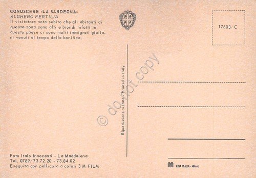 Cartolina Alghero Fertilia dal mare Barche e case - Foto … | Immagine Gallery 2